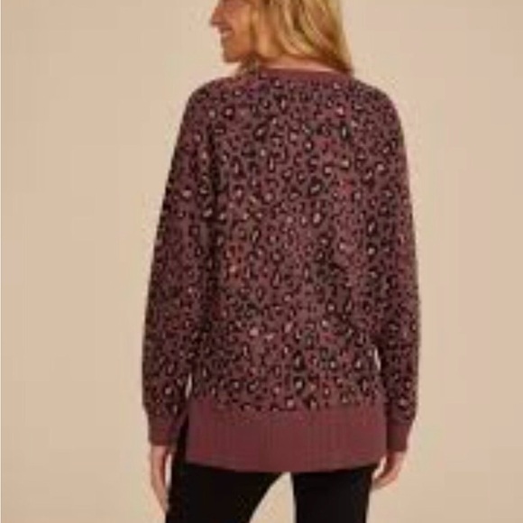 Willowsoft Leopard Print Tunic Sweatshirt - Picture 2 of 6